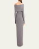 Theory Off-The-Shoulder Wool-Cashmere Sweater Dress - 3