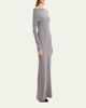 Theory Off-The-Shoulder Wool-Cashmere Sweater Dress - 4