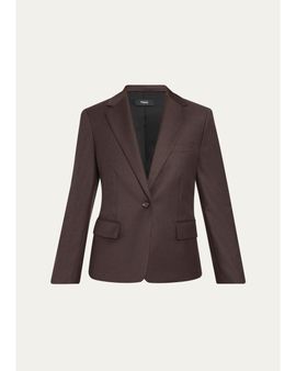 Theory One-Button Slim Single-Breasted Blazer