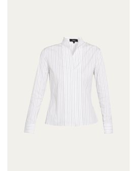 Theory Pinstriped Tailored Shirt