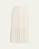 Theory Pleated Polka Dot Wrap Skirt - 1