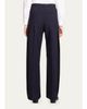 Theory Pleated Stretch Wool Wide-Leg Trousers - 3