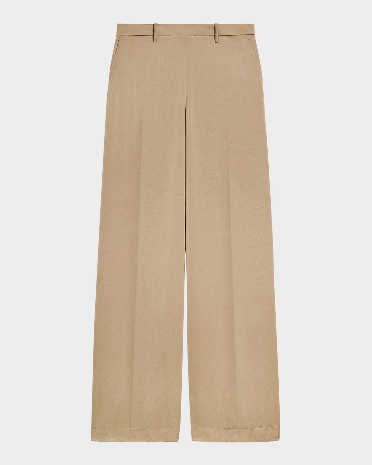 Theory Satin Wide-Leg Pants