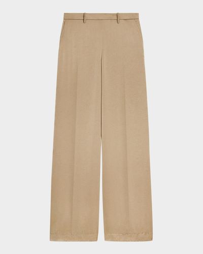 Theory Satin Wide-Leg Pants