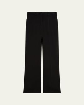 Theory Slim-Straight Satin Pants