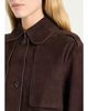 Theory Suede Cropped Trench Coat - 5