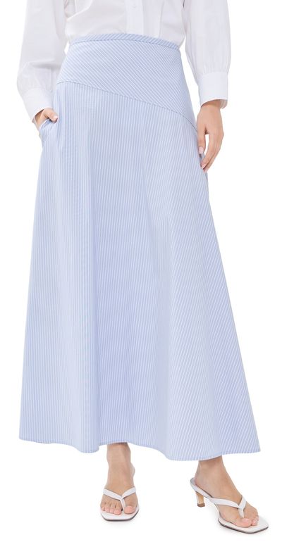 Theory Theory Angle Yoke Skirt Blue Multi