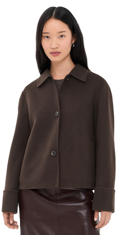 Theory Theory Boxy Cuff Jacket Cacao