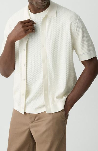 Theory Theory Cairn Short Sleeve Organic Cotton Button-Up Shirt