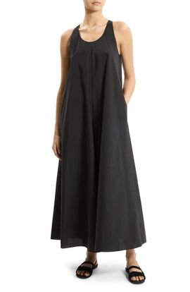 Theory Theory Cotton Blend Maxi Dress