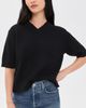 Theory Theory Crop V Sweater Tee Black - 2