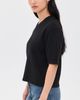 Theory Theory Crop V Sweater Tee Black - 4