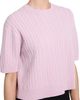 Theory Theory Cropped Cable Knit Cashmere Crewneck Sweater - 4