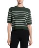 Theory Theory Cropped Cashmere Crewneck Sweater Tee - 1