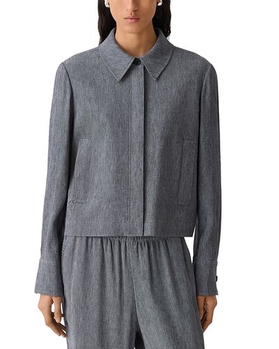 Theory Theory Cropped Denim Jacket