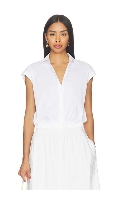 Theory Theory Cropped Elastic Shirt