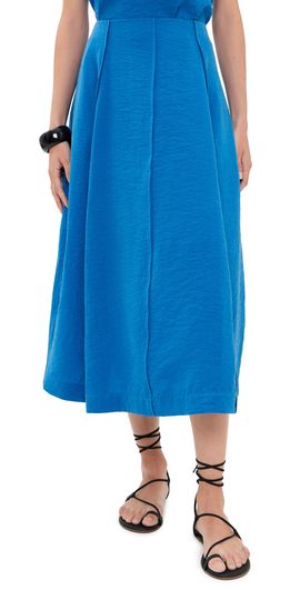 Theory Theory Curved Parachute Skirt jewel blue - 2qq