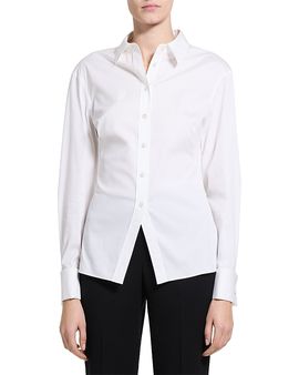 Theory Theory Cutaway Collared Button Up Shirt