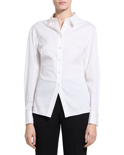 Theory Theory Cutaway Collared Button Up Shirt