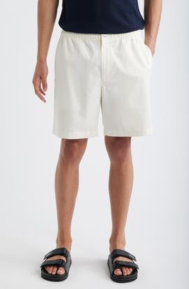 Theory Theory Easy Elastic Waist Cotton Shorts