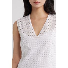 Theory Theory Eyelet Fit & Flare Midi Dress