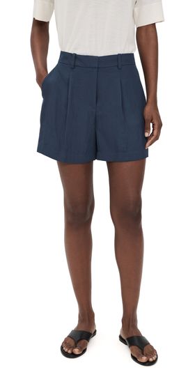 Theory Theory Fluid Pleated Shorts Nocturne Navy/Xlv