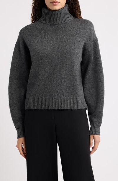 Theory Theory Fold-Over Turtleneck Cashmere Sweater