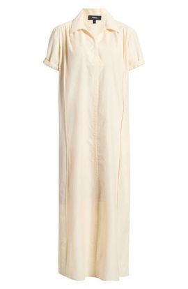 Theory Theory Gathered Polo Midi Dress