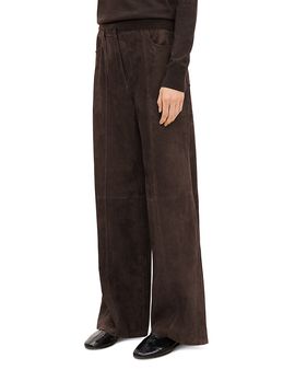 Theory Theory High Rise Suede Wide Leg Jeans