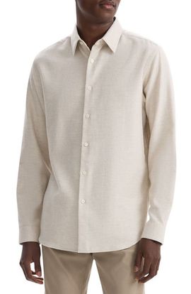 Theory Theory Irving Flannel Button-Up Shirt
