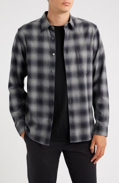 Theory Theory Irving Graident Plaid Button-Up Shirt