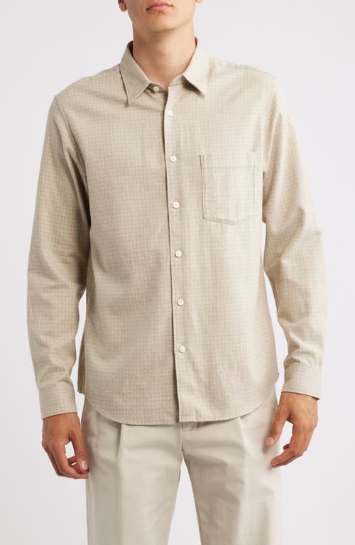 Theory Theory Irving Micro Check Cotton Button-Up Shirt
