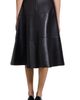 Theory Theory Leather Circle Midi Skirt - 2