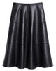 Theory Theory Leather Circle Midi Skirt - 4