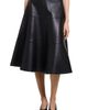 Theory Theory Leather Circle Midi Skirt - 5