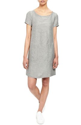 Theory Theory Linen Blend Shift Dress