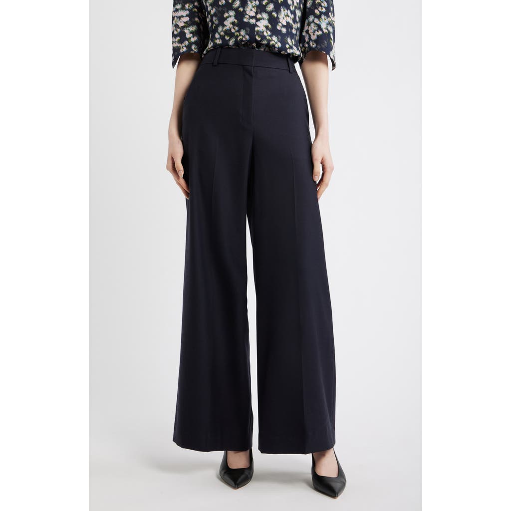 Theory Theory Mid Rise Wide Leg Pants