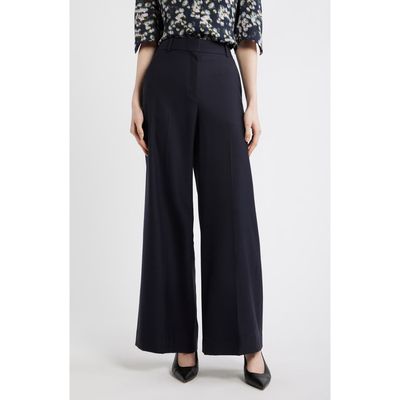 Theory Theory Mid Rise Wide Leg Pants