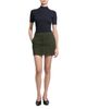 Theory Theory Mini Leather Trouser Skirt - 2