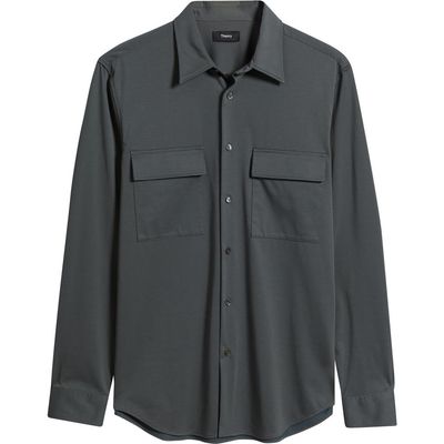 Theory Theory Noll Long Sleeve Button-Up Shirt