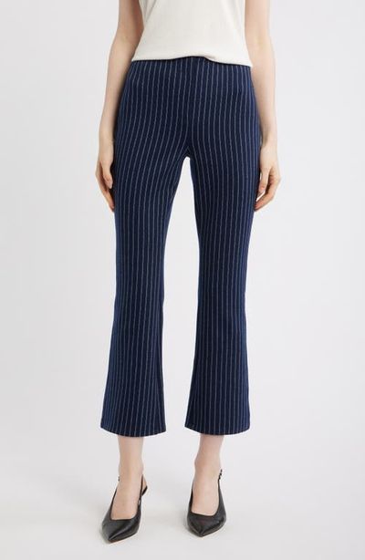 Theory Theory Pinstripe Crop Kick Flare Pants
