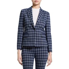 Theory Theory Plaid One-Button Blazer