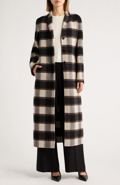 Theory Theory Plaid Wool Blend Coat