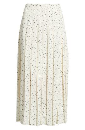 Theory Theory Pleated Dot Print Skirt