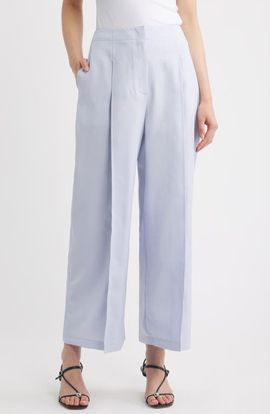 Theory Theory Pleated High Waist Wide Leg Pants