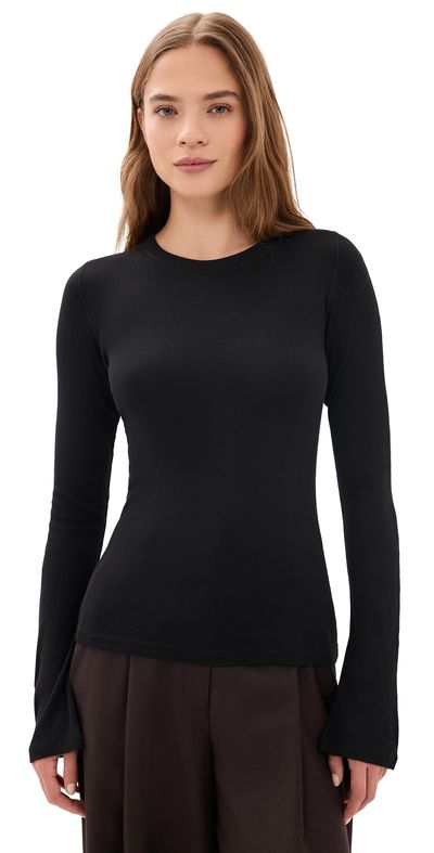 Theory Theory Purl Long Sleeve Tee Black
