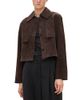 Theory Theory Reece Cropped Leather Trench Coat - 1