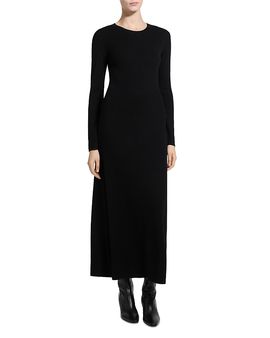 Theory Theory Regal Merino Wool Ribbed Maxi Sweater Dress