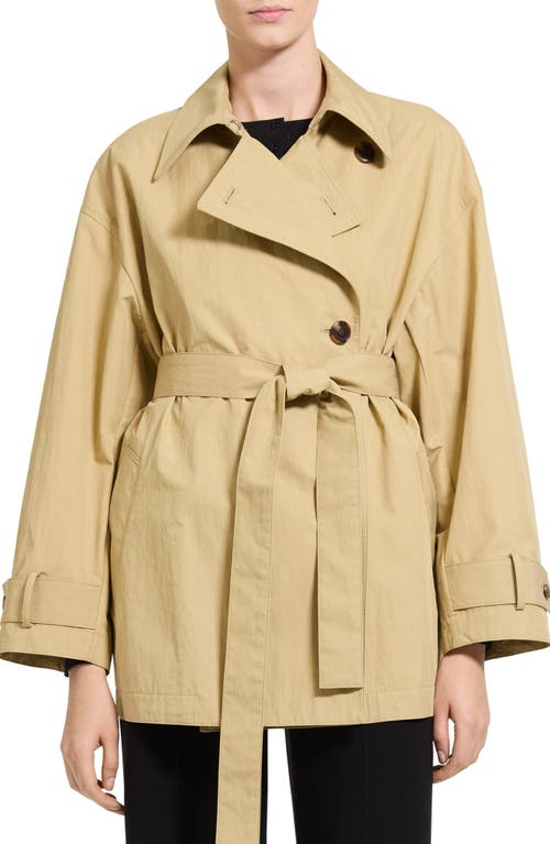 Theory Theory Relaxed Double Breasted Trench Coat