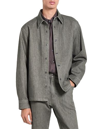 Theory Theory Relaxed Fit Denim Overshirt in Tinted Denim